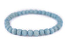Light Blue Wood Bracelet (6mm)