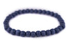 Cobalt Blue Wood Bracelet (6mm)