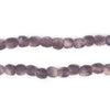 Purple Swirl Recycled Glass Beads (7mm)