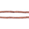 Copper Ethiopian Scratch Beads (9x3-4mm)