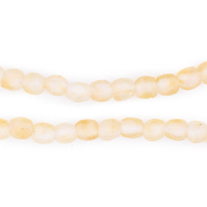 Amber Swirl Recycled Glass Beads (7mm)