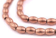 Smooth Oval Copper Spacer Beads (8x6mm) - The Bead Chest
