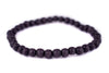 Dark Grey Wood Bracelet (6mm)