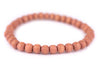 Orange Wood Bracelet (6mm)