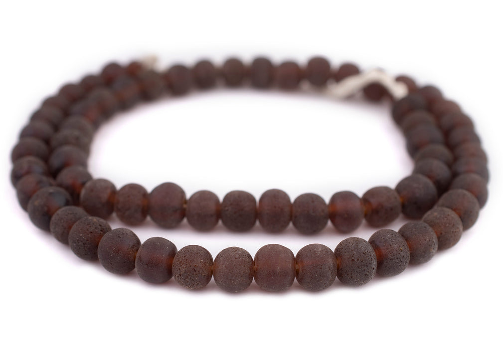 Brown Ancient Style Java Glass Beads (11mm) - The Bead Chest