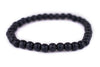 Charcoal Black Wood Bracelet (6mm)