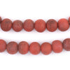 Coral Red Ancient Style Java Glass Beads (11mm)