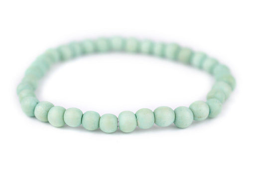 Mint Green Wood Bracelet (6mm)