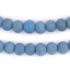Turquoise Blue Ancient Style Java Glass Beads (11mm)