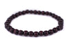 Dark Brown Wood Bracelet (6mm)