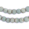 Pistachio Green Ancient Style Java Glass Beads (11mm)