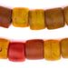 Old Red & Yellow Cylinder Tomato Beads - The Bead Chest