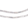 Silver Faceted Rectangle Beads (8x3mm)