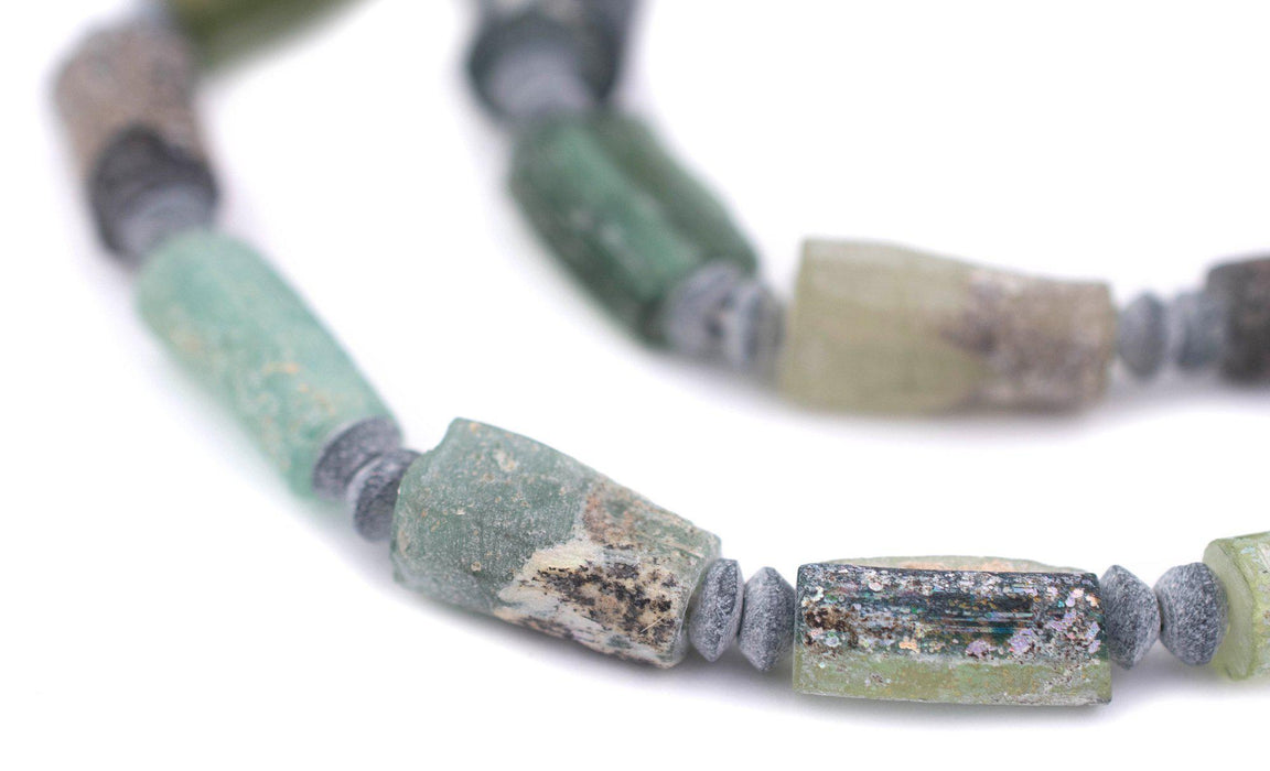 Cylindrical Roman Glass Beads - The Bead Chest