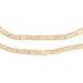 Brass Faceted Rectangle Beads (8x3mm) - The Bead Chest