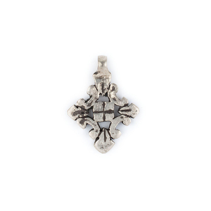 Silver Ethiopian Coptic Cross Pendant (Small) - The Bead Chest