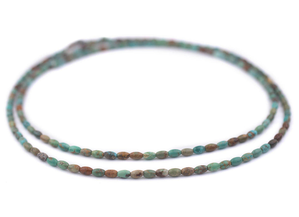 Turquoise Rice Beads (5x3mm) - The Bead Chest