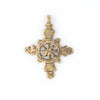 Brass Sun Coptic Cross Pendant (65 x 50mm)