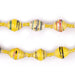 Yellow Speckle Recycled Paper Beads from Uganda - The Bead Chest