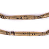 Patterned Tuareg Brass Tube Beads (42x5mm)