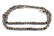Black White Stripe Java Gooseberry Beads - The Bead Chest