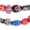 Multicolor Patterned Terracotta Beads (Loose Beads)