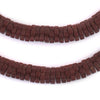 Vintage Brown Flower Beads (10mm) #10466