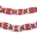 Red Java Chevron Beads (16x10mm) - The Bead Chest