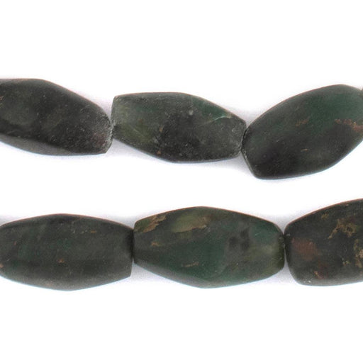 Oval Serpentine African Stone Beads #10523 - The Bead Chest