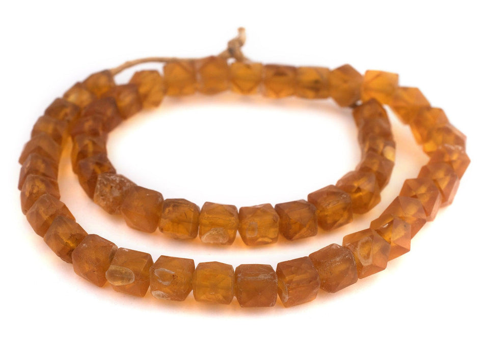 Old Amber Vaseline Trade Beads #10506 - The Bead Chest