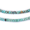 Aqua Turquoise Rondelle Beads (6mm)