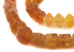 Old Amber Vaseline Trade Beads #10503 - The Bead Chest