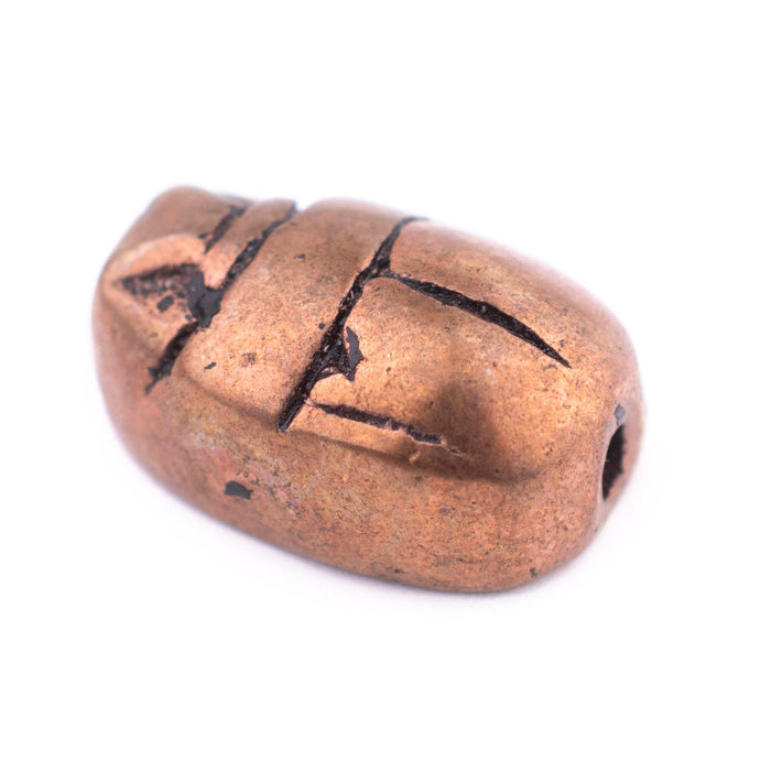 Pharaonic Copper Scarab Bead (20x14mm) - The Bead Chest