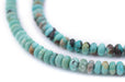 Aqua Turquoise Rondelle Beads (6mm) - The Bead Chest