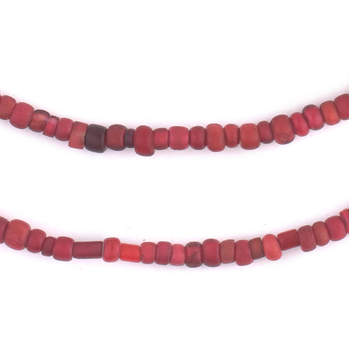 Old Venetian White Heart Beads (4mm) - The Bead Chest