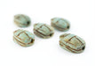 Light Green Egyptian Scarab Beads (Set of 5) - The Bead Chest