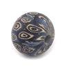Blue Antique-Style Java Eye Glass Bead (Single Bead, 20mm)