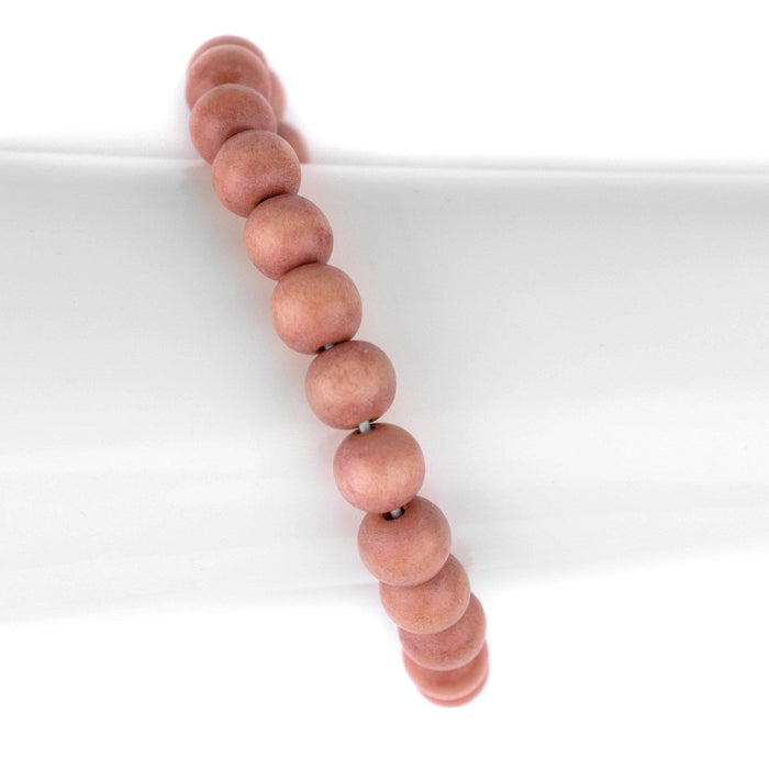 Orange Wood Bracelet (10mm) - The Bead Chest