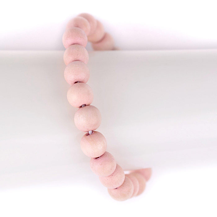 Pink Wood Bracelet (10mm) - The Bead Chest