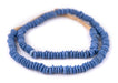 Carolina Blue Ashanti Glass Saucer Beads (10mm) - The Bead Chest