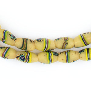 Rare Matching Antique Peacock Millefiori Trade Beads