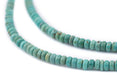 Green Aqua Turquoise Rondelle (4mm) - The Bead Chest