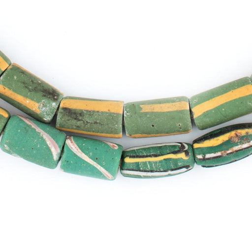 Assorted Green Antique Venetian Trade Beads