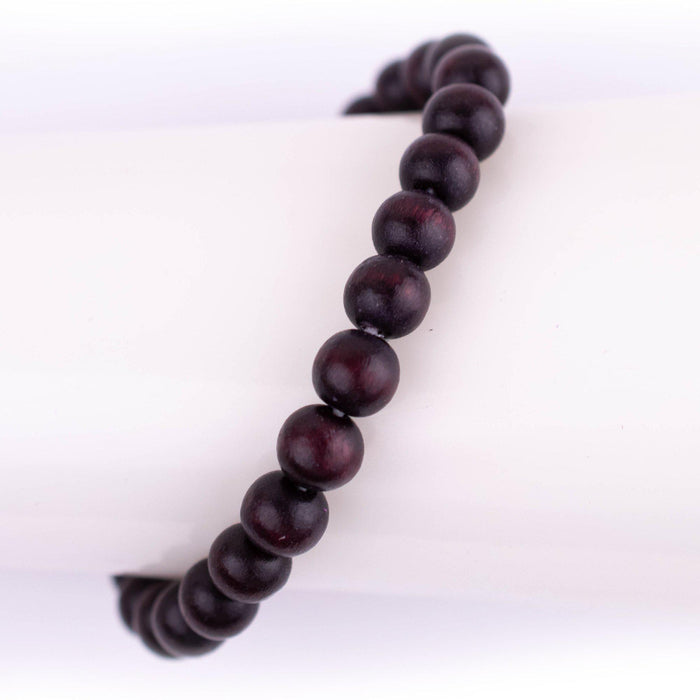 Dark Brown Wood Bracelet (8mm) - The Bead Chest