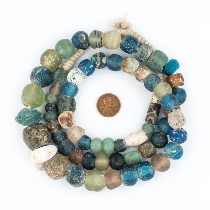 Ancient Roman Glass Beads (Long Strand) - The Bead Chest