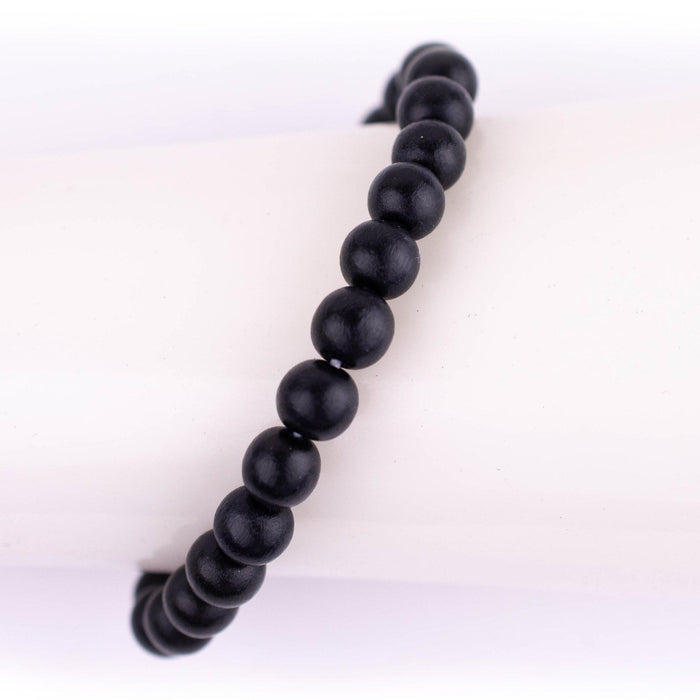 Black Wood Bracelet (8mm) - The Bead Chest