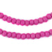 Neon Pink Bone Mala Beads (6mm) - The Bead Chest