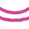 Neon Pink Bone Mala Beads (6mm)