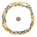 Blue & Yellow Medley Java Glass Seed Beads (4mm, 48" Strand) - The Bead Chest