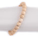Cream Wood Bracelet (8mm) - The Bead Chest